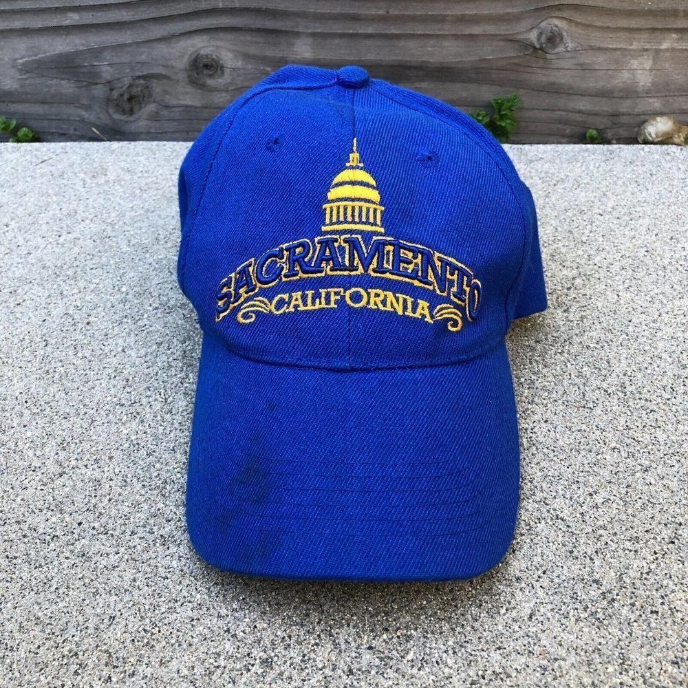 Vintage SACRAMENTO CALIFORNIA Baseball Hat Unisex SNCO Blue Adjustable C…​​​